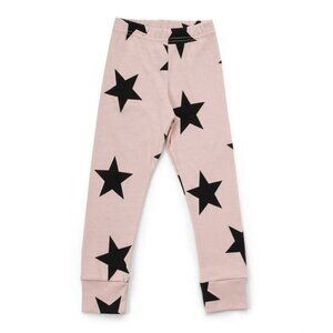 Nununu Star Leggings Powder Pink 4-5y NWOT